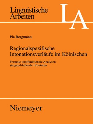 cover image of Regionalspezifische Intonationsverläufe im Kölnischen